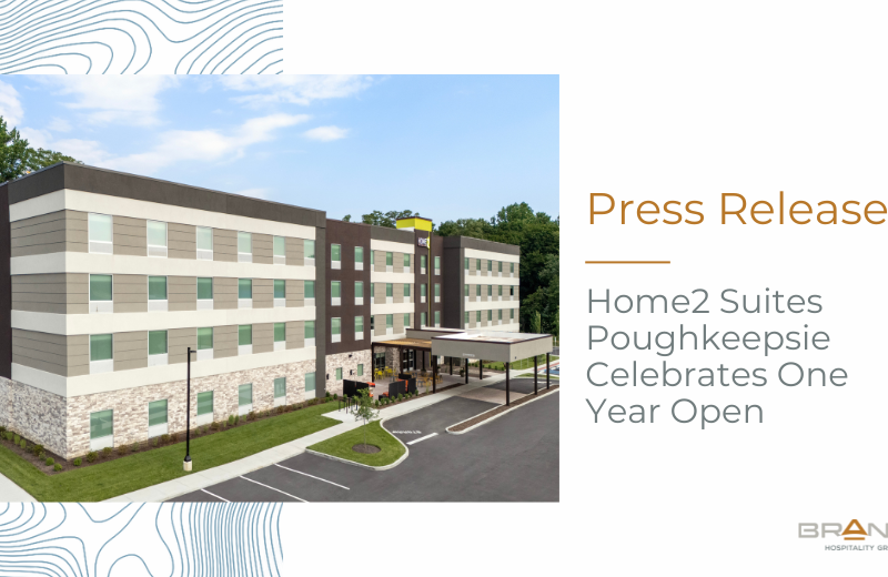 Graphic with photo of hotel
